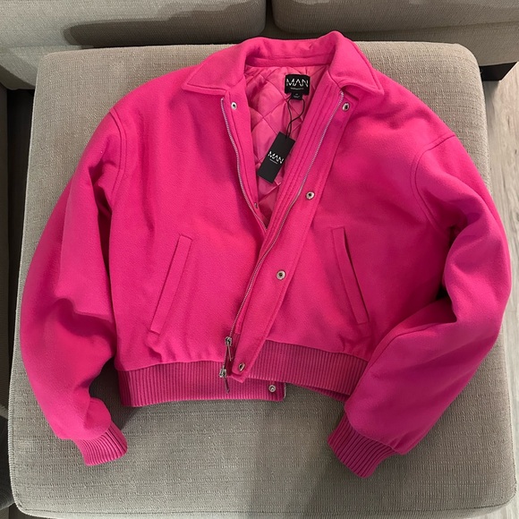 BoohooMAN “Homme ‘13 Bowling Crew” Jacket – Size XS - Picture 5 of 7